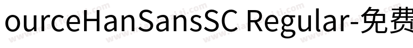 ourceHanSansSC Regular字体转换
